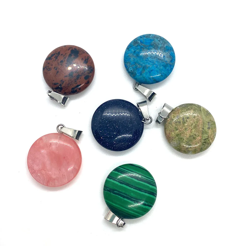 

Natural Stone Pendant Color Fashion Jewelry Making Supplies for DIY Handmade Necklace Bracelet Jewelry Accessories 3 Pieces