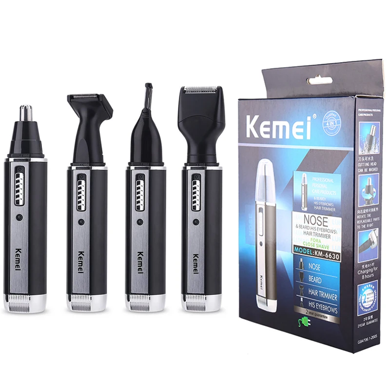 All-in-one rechargeable nose hair trimmer for men beard trimer ear electric shaver face removal eyebrow | Красота и здоровье