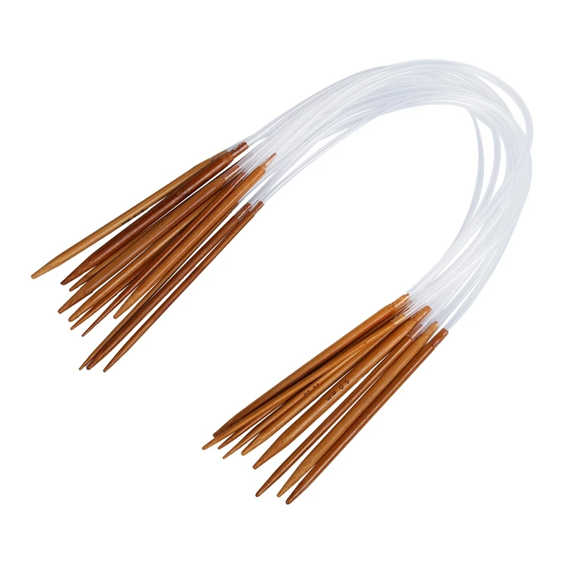 

NEW-11 sizes 2.0mm-5.0mm 40 cm Bamboo Circular Needles