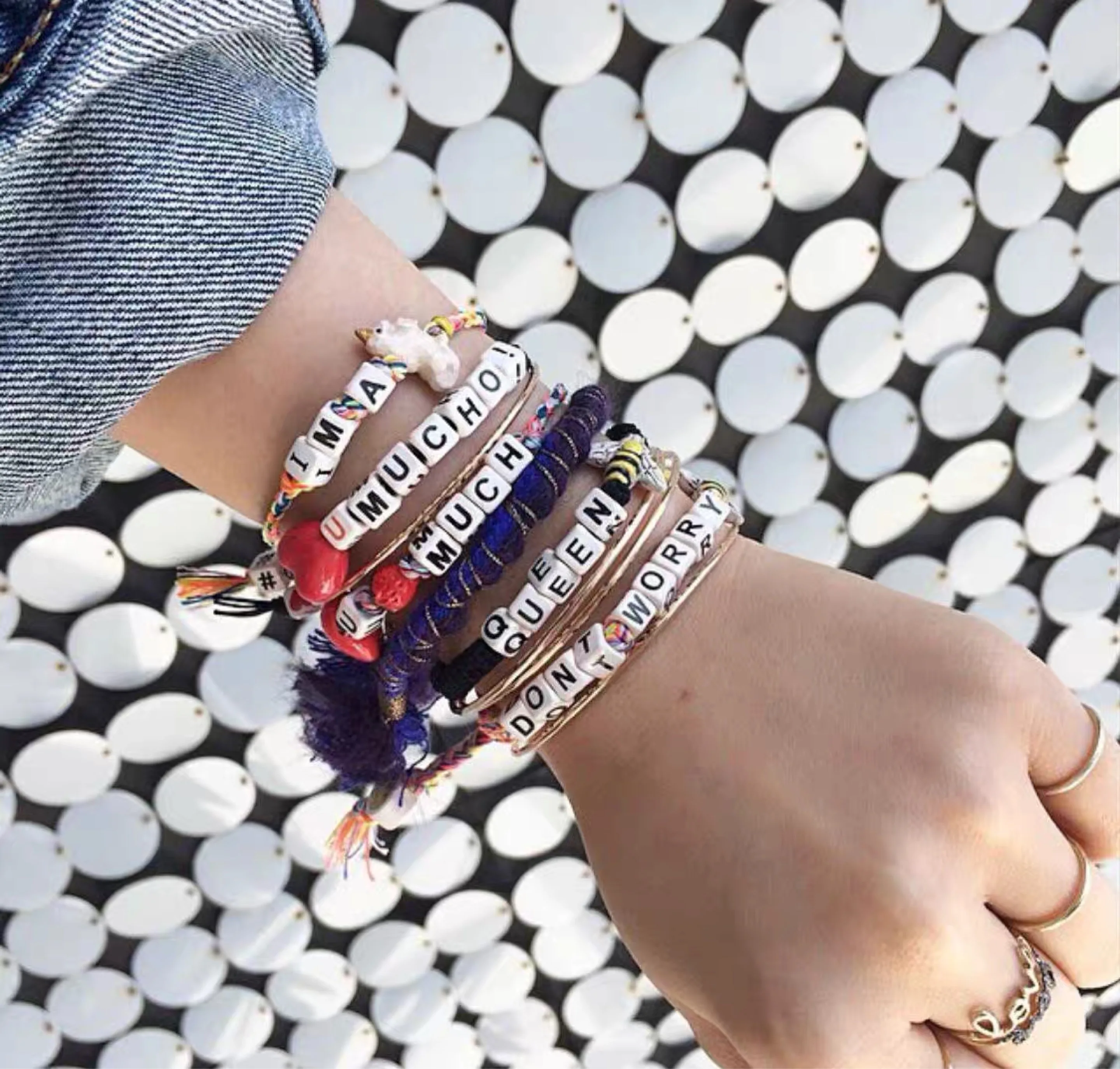 200 шт. смешанные буквы круглые акриловые бусины плоский алфавит цифровой Куб