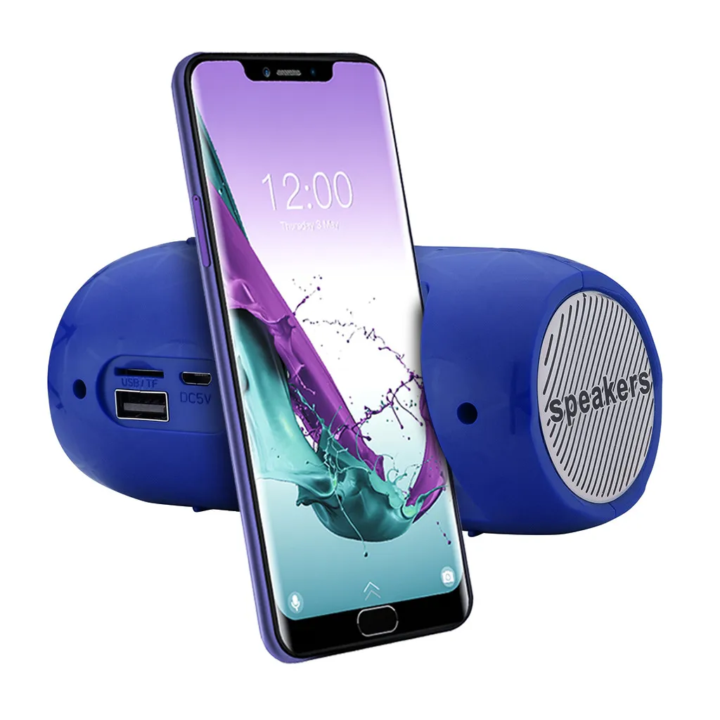 Bluetooth музыкальный бас-динамик уличный Портативный беспроводной Bluetooth стерео SD карта fm-динамик для смартфона планшетного ПК