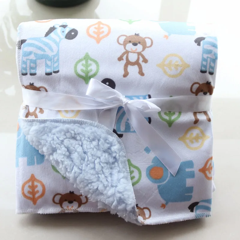 Детское одеяло модные детские флисовые одеяла кораллового цвета мультяшный