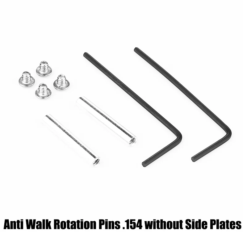 

Tactical Anti Walk Rotation Pins .154 without Side Plates, Steel Tri-gger Hammer Pins for.223 5.56 .308 AR15 Hunting Rifle Acces