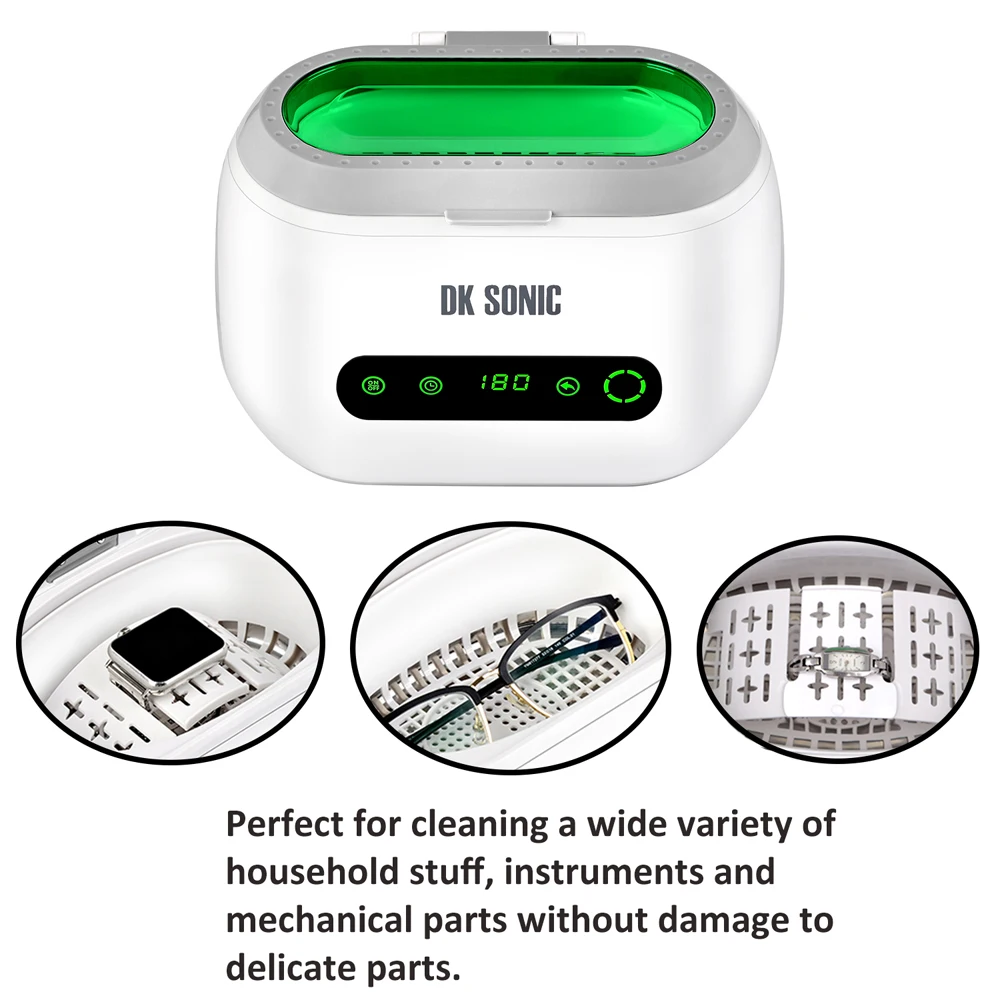 Горячая мини размер бытовой цифровой ультразвуковой очиститель ювелирные часы