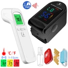 Аккумуляторный портативный оксиметр для измерения пульса и уровня кислорода в крови, Бесконтактный детский ушной термометр для дома и улицы