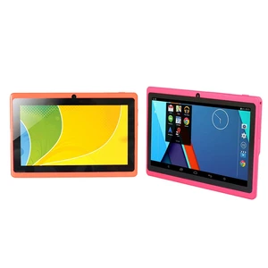 2 pcs 7 inch kids tablet android quad core dual camera wifi education game gift for boys girls pink orange free global shipping