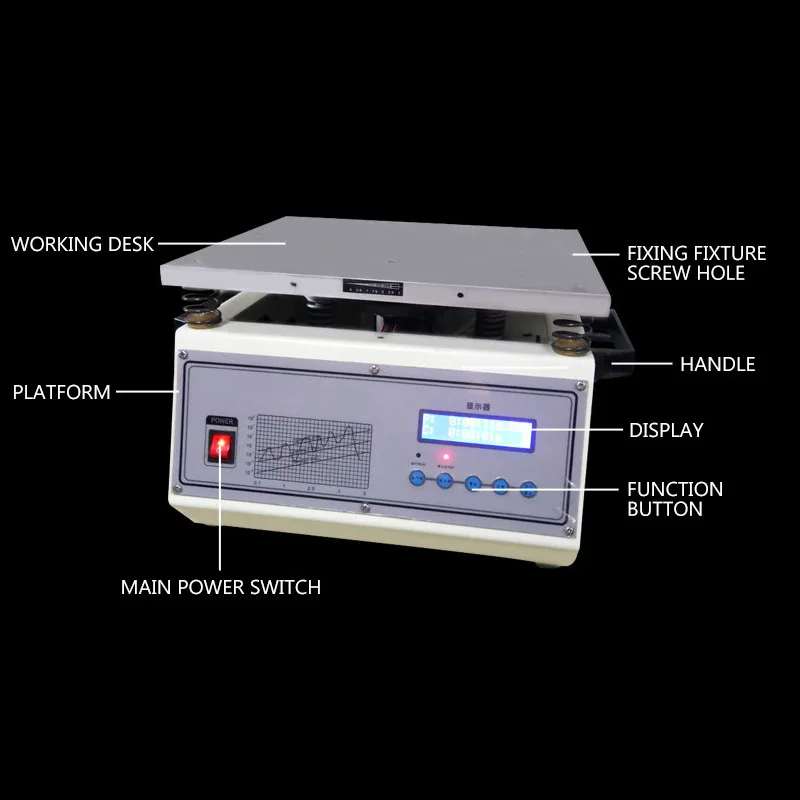 Professional Vertical Vibration Testing Machine tester Test load 30kg Electromagnetic shaker Fake Welding Tester shaking table |