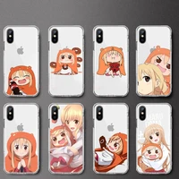 umaru chan anime doma umaru phone case transparent soft for iphone 5 5s 5c se 6 6s 7 8 11 12 plus mini x xs xr pro max