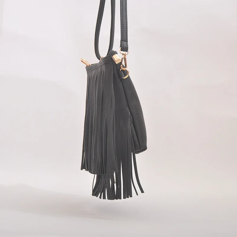 Роскошные женские сумки дизайнерские с бахромой кожаная сумка мессенджер через