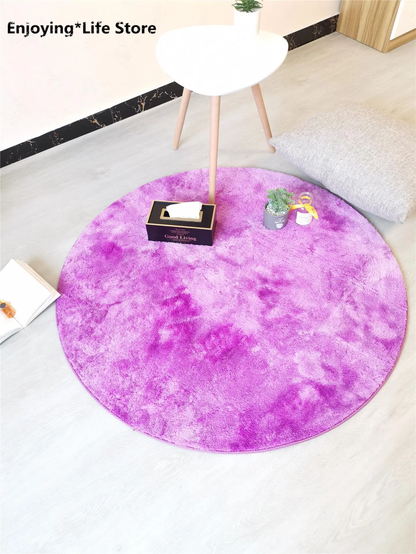 Beste Mode Effen Traagschuim Stoel Mat Gebied Tapijt Voor Kinderen Slaapkamer Tapijten Yoga Matten Deurmat Grote Ronde Tapijt Voor Living Kamer