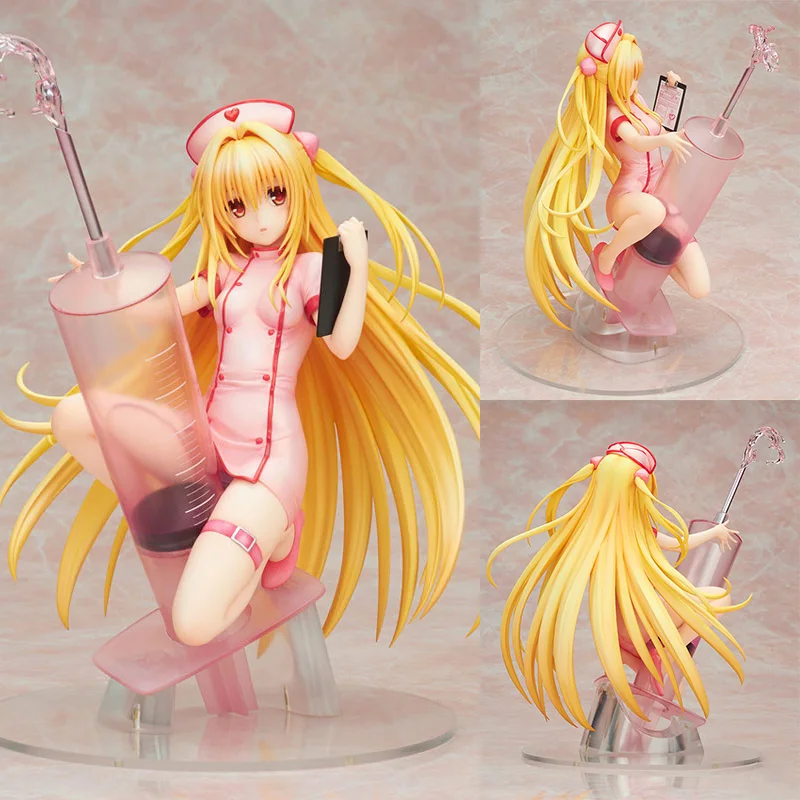 

Sexy Girl Anime To Love Ru Darkness Golden Darkness Konjiki No Yami Nurse Ver. Action Figure Figurines Model Toy