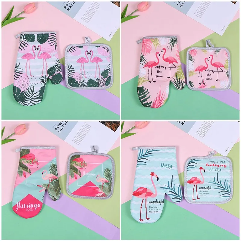 Симпатичные хлопковые ватные варежки для приготовления пищи микроволновки