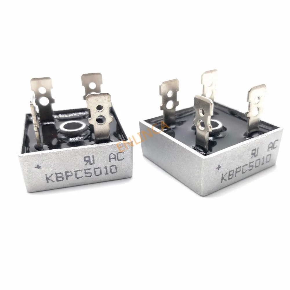2 шт./лот KBPC5010 50A 1000 В диодный мост выпрямителя kbpc5010 5010 Мощность