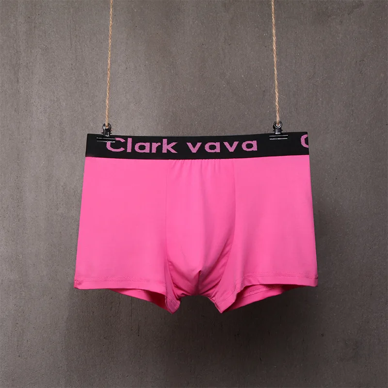 Men's Underwear Breathable Ice Silk Shorts Men's Waist Boxer Briefs Milk Silk Underwear Men's Boxer Briefs