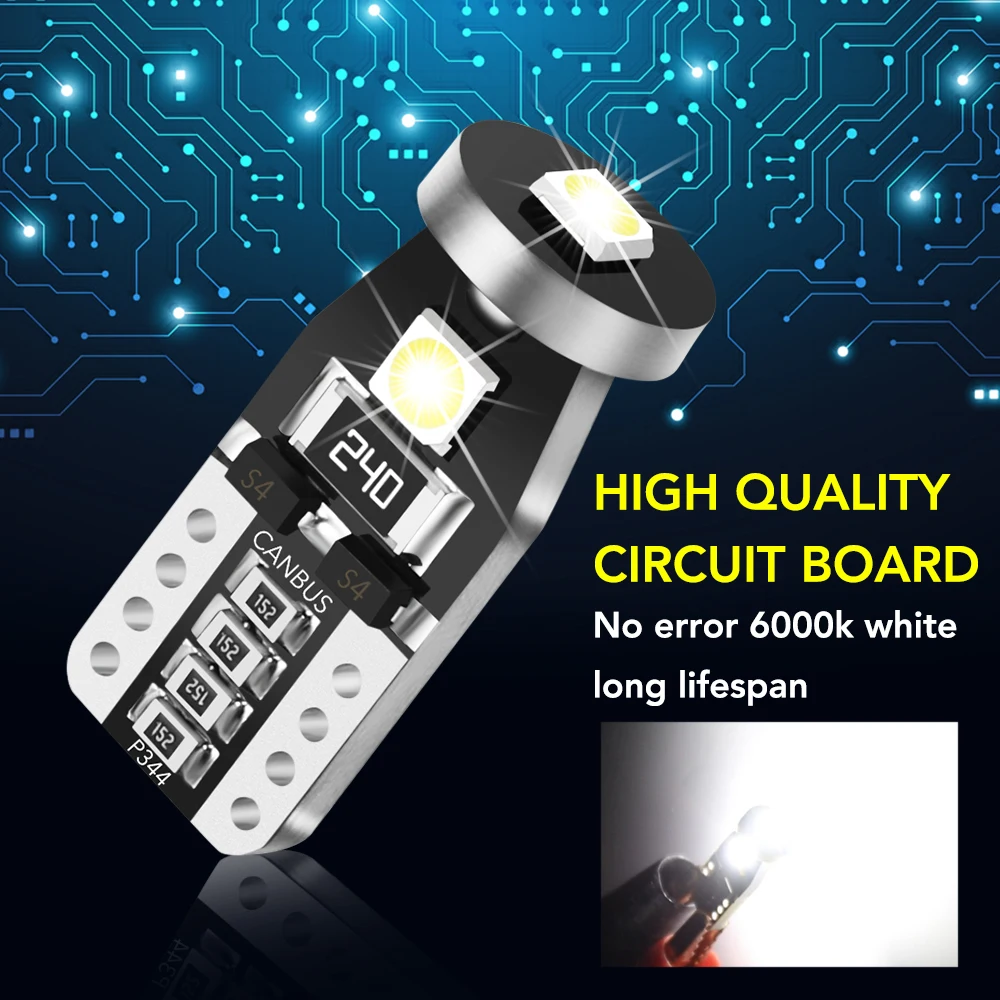 Автомобильные светодиодные лампы T10 сигнальная лампа купольная для чтения