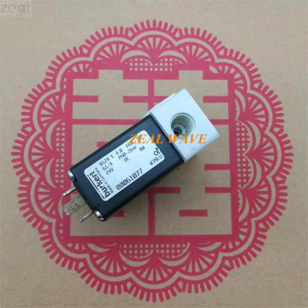 

For Imported Burkert Baode 0124 E 4.0 00061077 Acid And Alkali Resistant Solenoid Valve Three-Way Valve 24V 8W