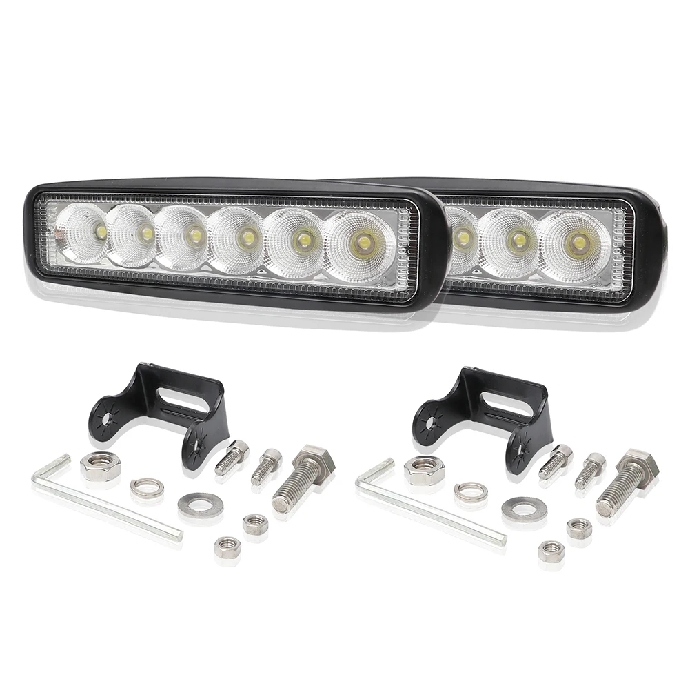 

18W LED Work Light Waterproof Driving Light Bar For Off-Road Trucks Boat LED Light Bar LED Work Light