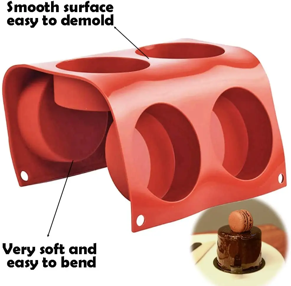 Круглый цилиндрической формы для конфет силиконовые выпечки шоколада Крышка