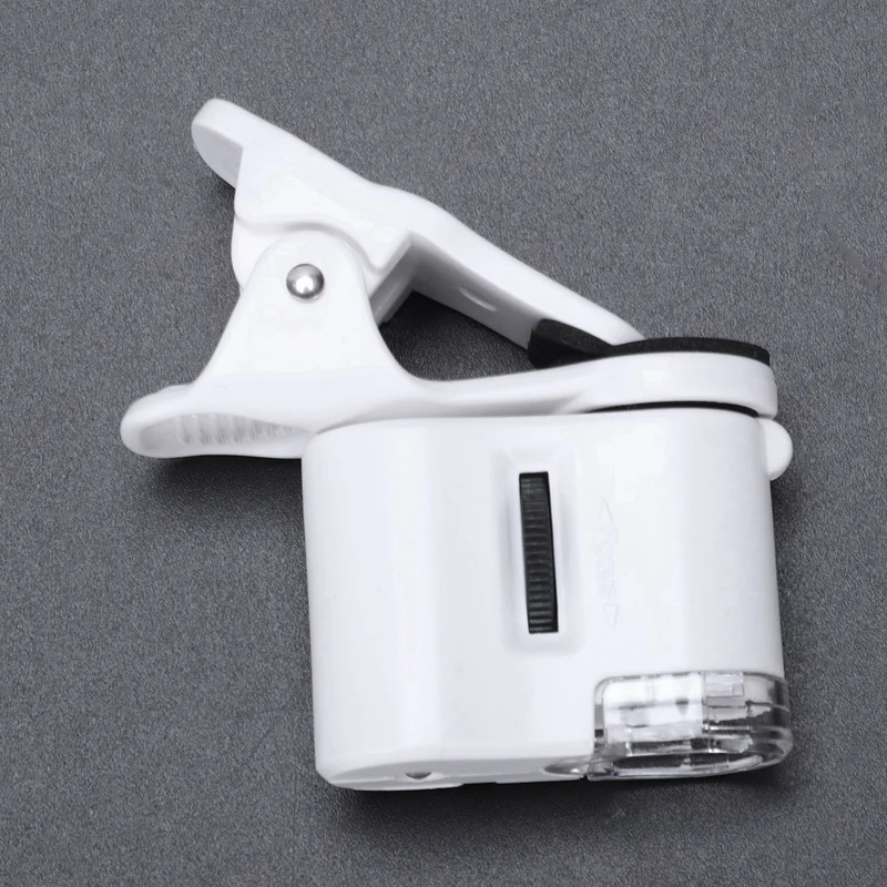 Светодиодный 60X miniscope Ювелир Лупа увеличительное стекло лупа УФ