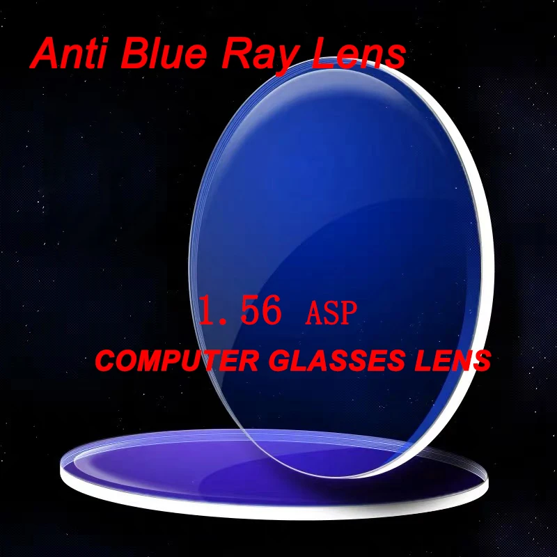 

1.56 anti blue ray Myopia Reading ASP Single Vision Optical With Lens Cut And Frame Fitting Service Computer Lenses