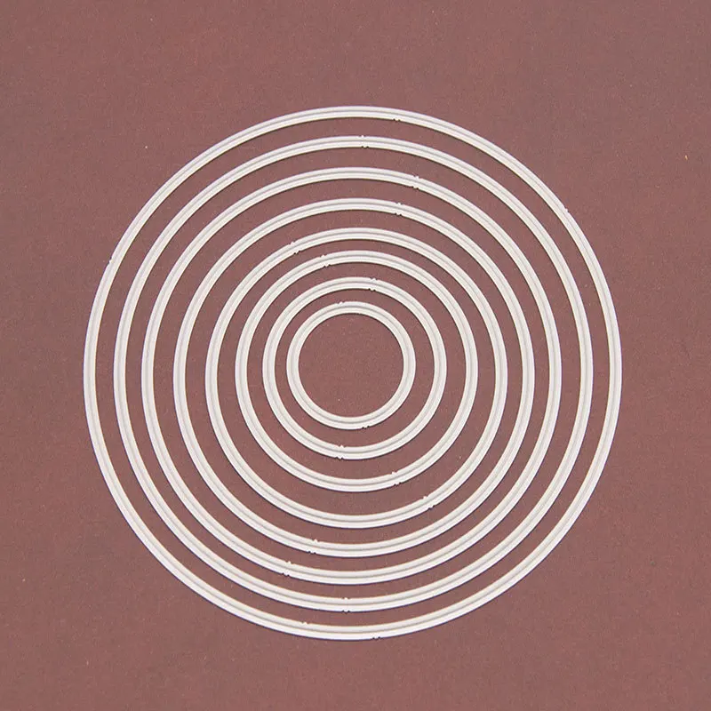 

Metal Cutting Dies Round Frames Card Die Cutter Stencil DIY Scrapbook Paper Photo Craft Template Dies Greeting Card Handmade