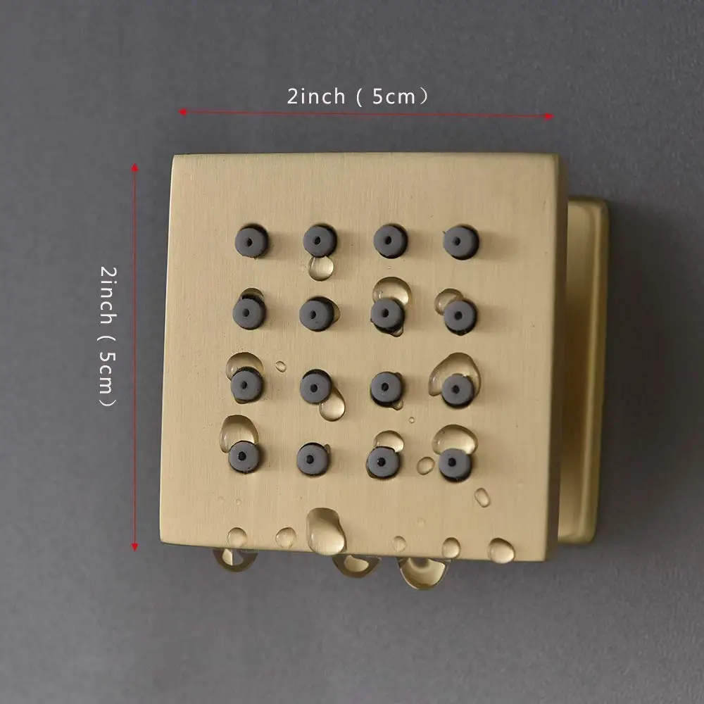 Роскошная ванная комната матовая Золотая 10 &quotквадратная насадка для душа с