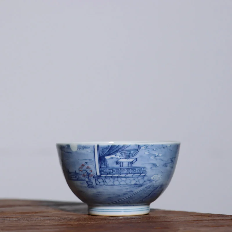 Figura oculta JingLin FengQingYueMing taza azul 150 cc-1