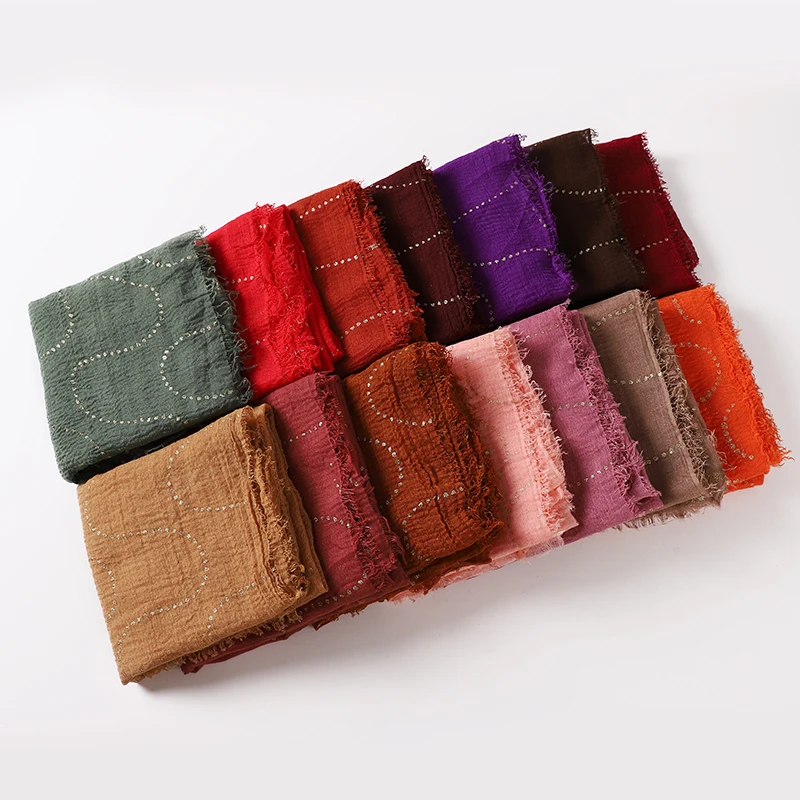 

2022 New Design Lurex Gold Floral Viscose Shawl Scarf High Quality Bronzing Soft Head Wraps Pashmina Stole Muslim Hijab 180*90Cm