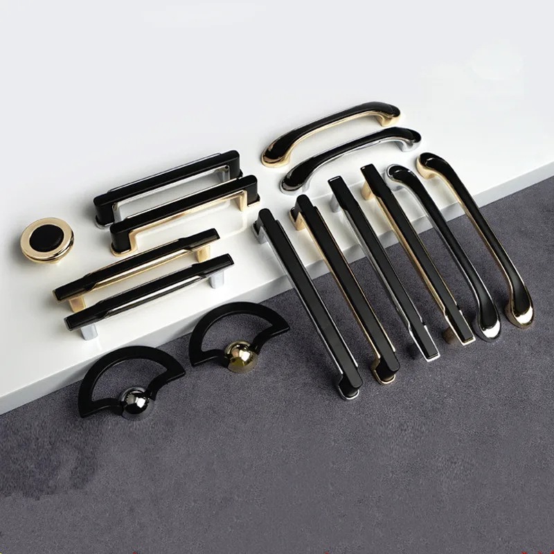 

Black Handles for Furniture Kitchen Handles Cabinet Knobs and Desk Handles Drawer Knobs Cupboard Pulls Door Handle Gold Chrome