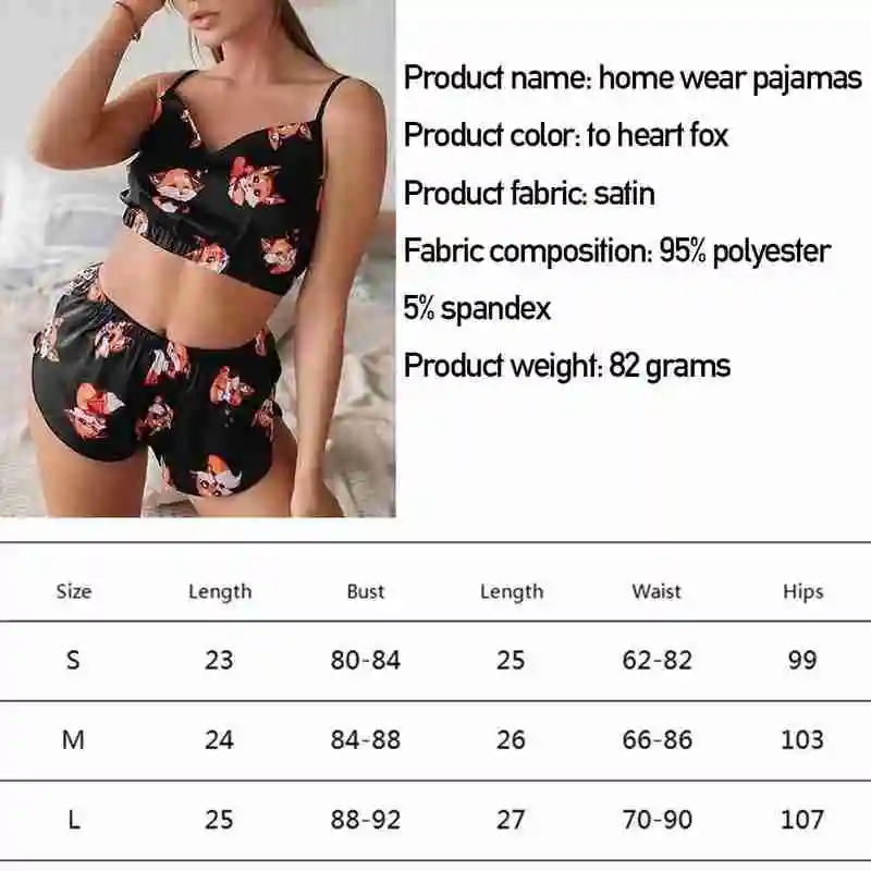 

2021 New Fashion Women's Printed Underwear Suspender Pajamas Suit Sexy And Comfortable Suit