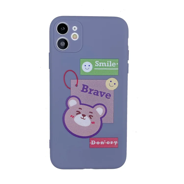

Japanese and Korean Cartoon Bear Pattern Mobile Phone Case for IPhone 11 12MAX Iphone 6s 7 8 12pro Soft Shell Protective Cover