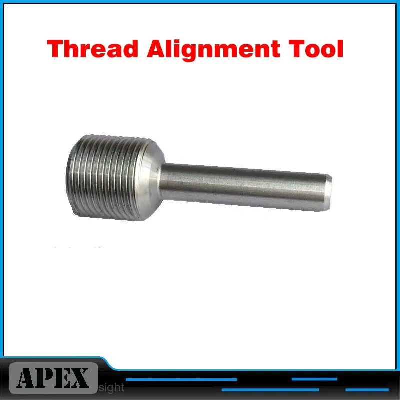 

5/8-24 Threading Alignment Tool (TAT) Die Starter for .22 .223 .308 6.5mm 7.62mm .243 .338 cal Stainless Steel