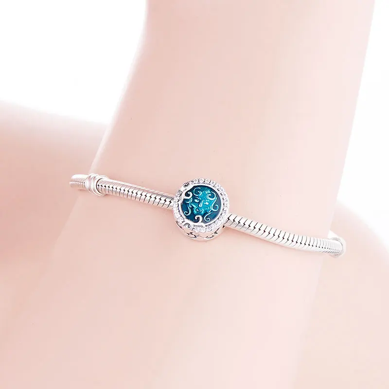 Бусины-шармы для браслета из серебра 2019 пробы с эмалью | Украшения и аксессуары