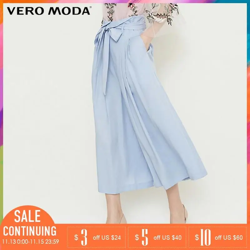 Vero Moda 2019 весна лето новые женские плиссированные присборенные талии широкие