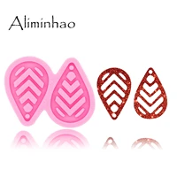 dy0493 lms hollow tassel tear drop hoop earrings diy epoxy silicone molds fashion jewelry resin craft mould