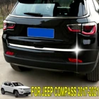 Крышка багажника из хромированной нержавеющей стали для Jeep Compass 2017-2021