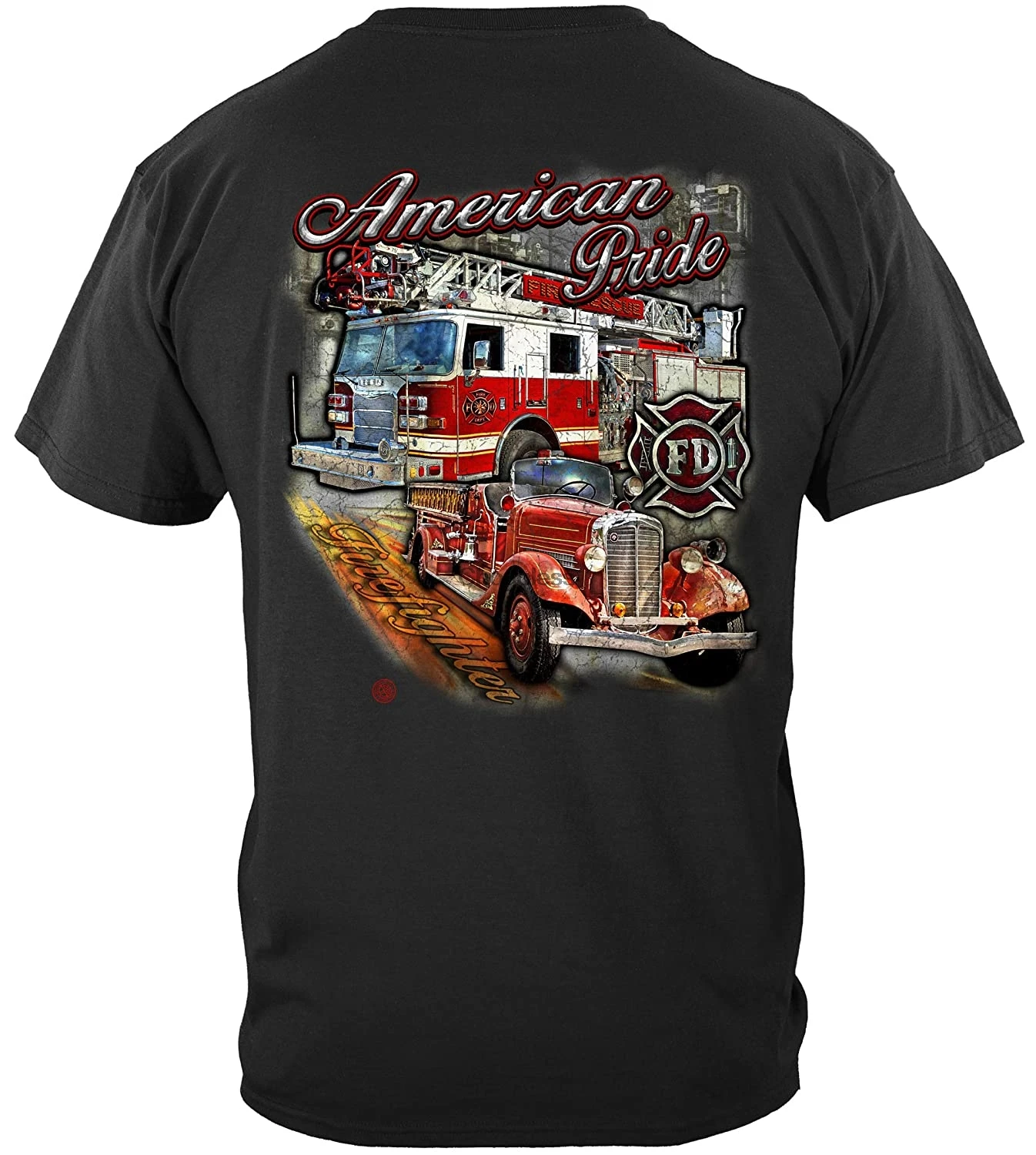 

Spartan Shirt American Pride Firefighter T Shirt RN2389(2)