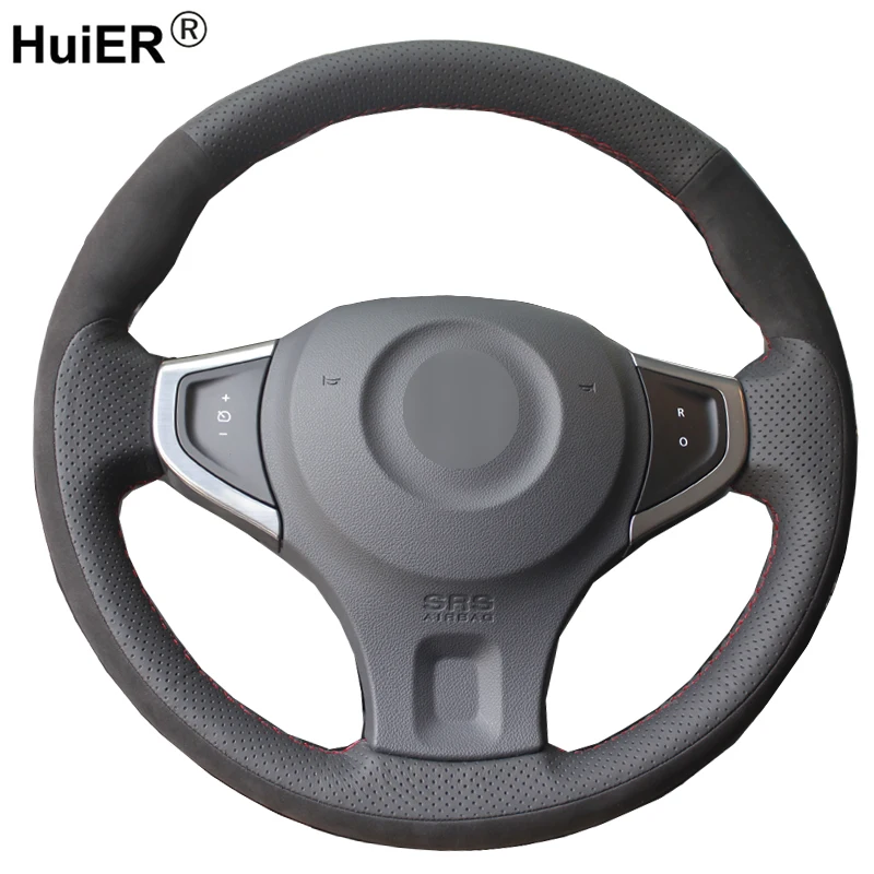 DIY крышка рулевого колеса автомобиля Оплетка на руль Volant Suede для Renault Koleos 2009-2013 2014