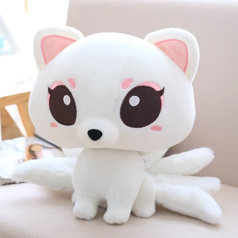Аниме лиса плюшевая искусственная кожа Косплей фигура Harajuku Мультфильм реквизит