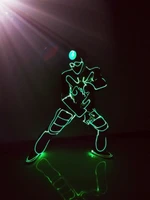IED programming combination luminous Lucky star costume Fluorescent dance dress night dance passion clothing electric light show