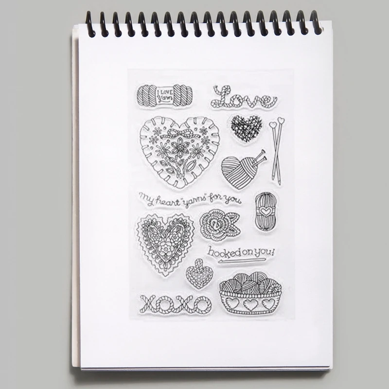 Цветы птицы силиконовый прозрачный Печатный штамп DIY Скрапбукинг рельефная