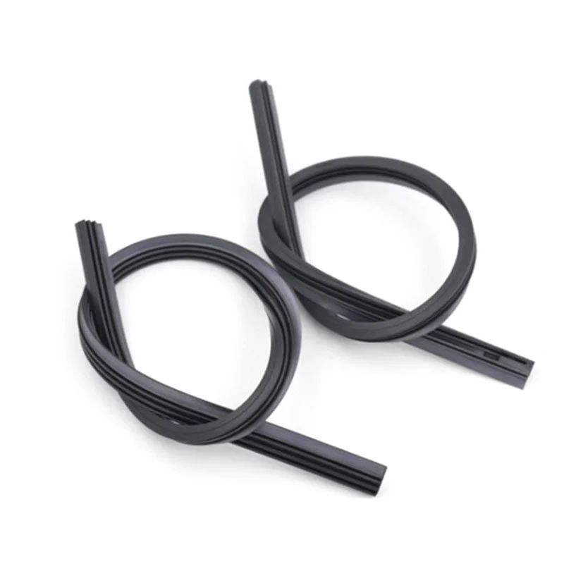 

2PCS Silicone 26 Inch Car Bus Universal Frameless Windshield Wiper Blade Refill Repair Tool Restorer Repair Kit Cleaner Wash