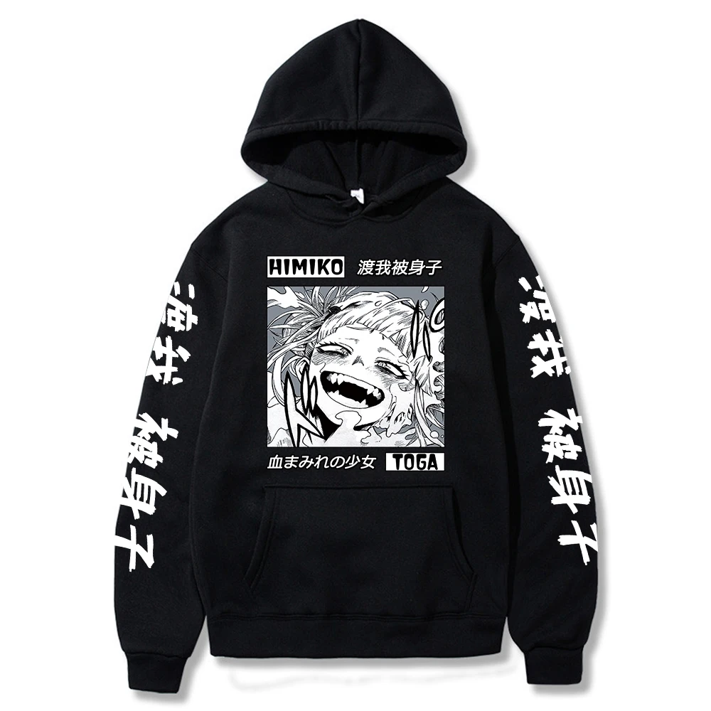 

Anime My Hero Academia Hoodies Men Kawaii Japanese Anime Hoodie Boku No Hero Academia Himiko Toga Streetwear Sweatshirts Male