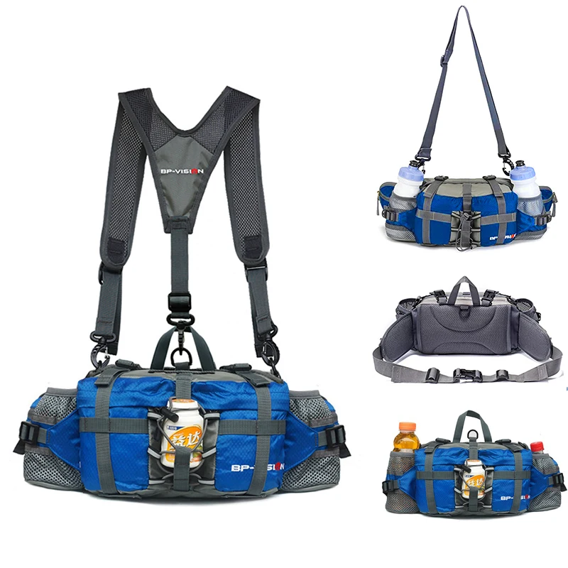 Holder Lumbar Pack 800d Waterproof Nylon Cycling Climbing Ba