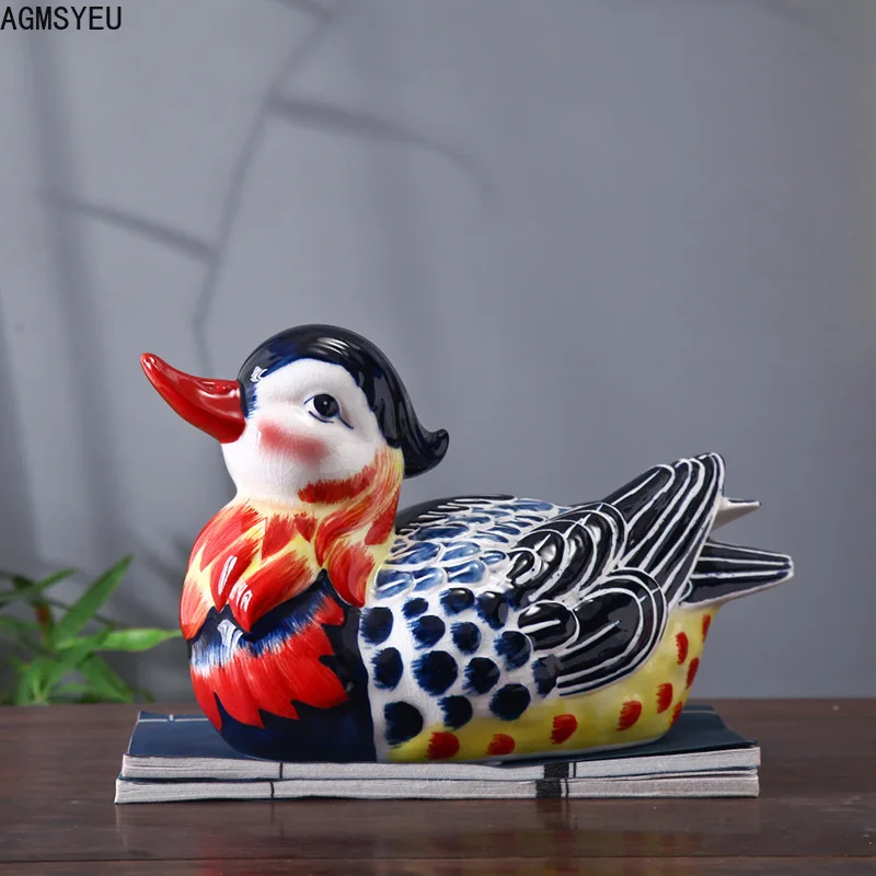 AGMSYEU новый китайский творческий животных Скульптура Керамика ремесла украшения