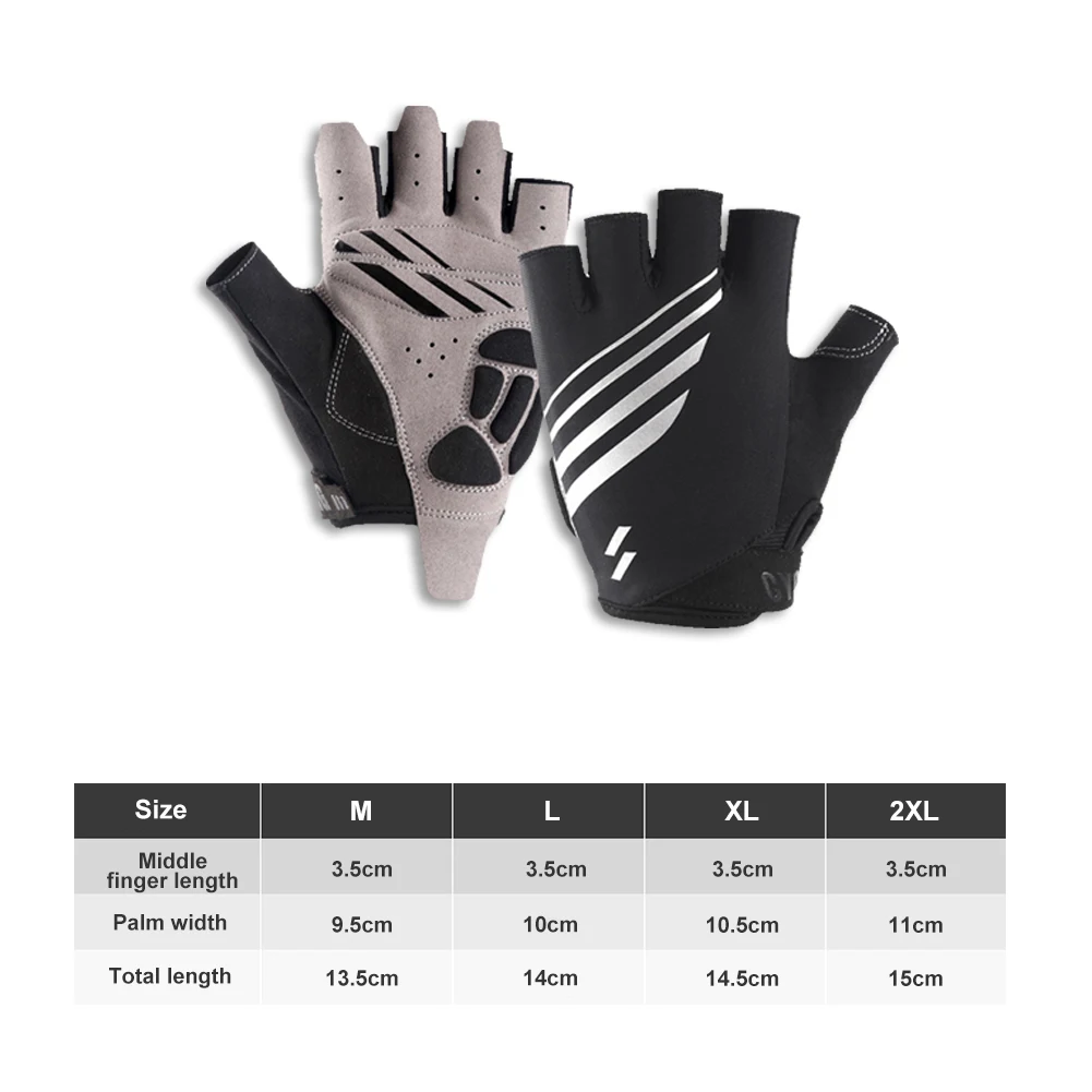 

Bicycle Cycling Gloves Outdoor Sports Breathable Half Finger Gloves Unisex Anti-slip Anti-sweat Sports Gloves Bike Gloves