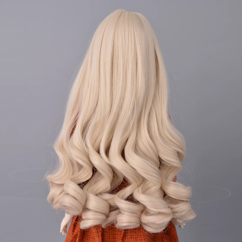 

MUZIWIG 1/3 BJD/SD Doll Hair Wig DIY Doll Dolls Accessories Long Bangs Pure Color Curly Hair High Temperature Fiber Wavy Wig