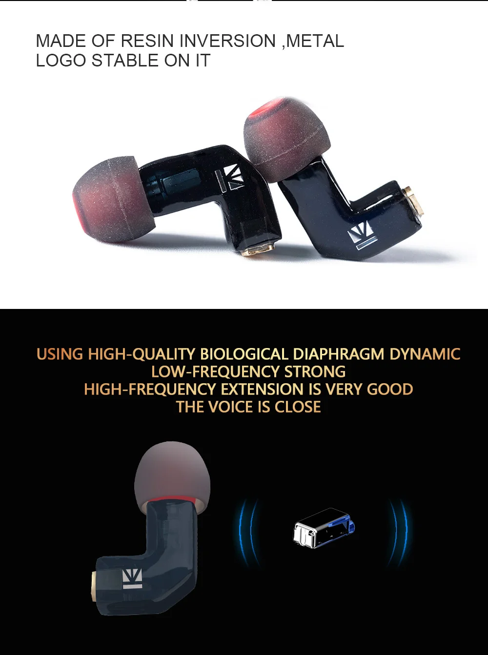 KB EAR F1 наушники с сбалансированной арматурой, наушники для бега, спортивные технологии, Hi-Fi гарнитура с 3,5 мм наушниками MMCX