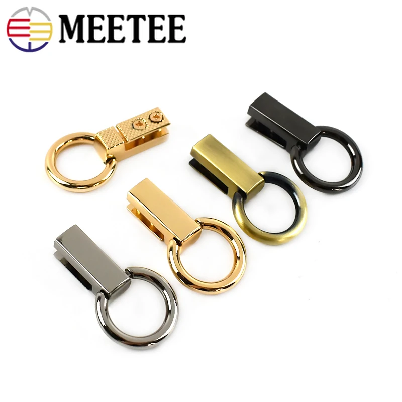 Meetee 5/10 шт id16x40 мм зажим для сумки с боковой пряжкой металлический винт кольцо