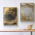 Современная Абстрактная Золотая круглая Текстура дерева классические картины на холсте постеры и принты художественные настенные картины для гостиной